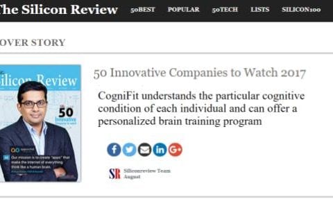 CogniFit : classée parmi les 50 entreprises d'innovation à suivre de près par la Silicon Review
