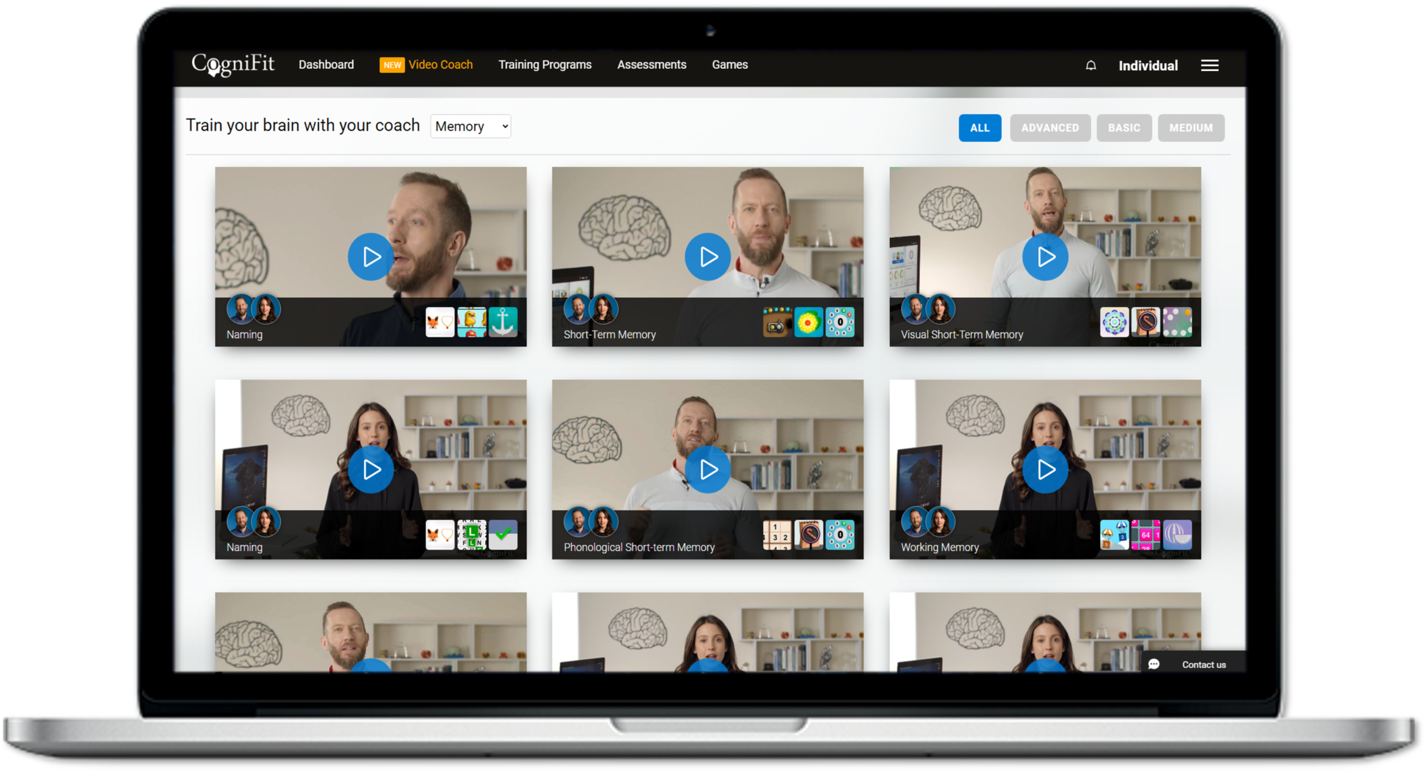 Video Coach is an exciting new training tool from CogniFit.