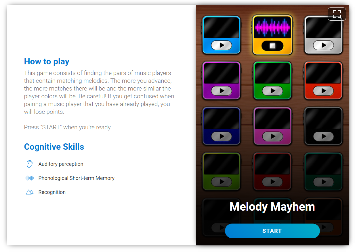 Melody Mayhem Brain Games instructions